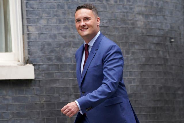 Wes Streeting has promised to contact junior doctors in England on July 5 over the ongoing pay dispute (Lucy North/PA)