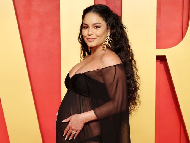 <p>Vanessa Hudgens attends the 2024 Vanity Fair Oscar party, hosted By Radhika Jones, at Wallis Annenberg Center for the Performing Arts on March 11, 2024, in Beverly Hills, California </p>