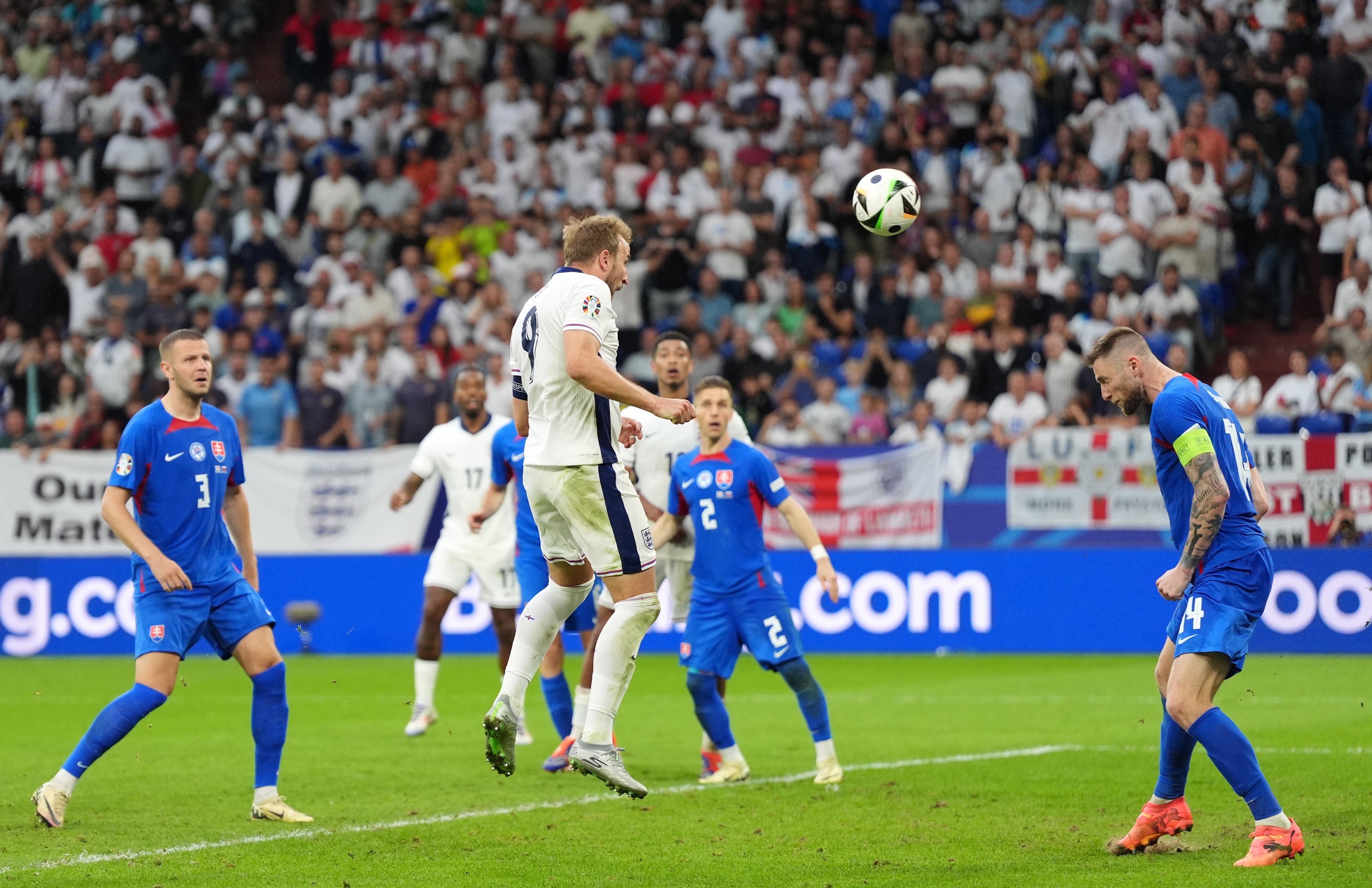 England’s Harry Kane fired an extra-time winner past Slovakia (Bradley Collyer/PA)