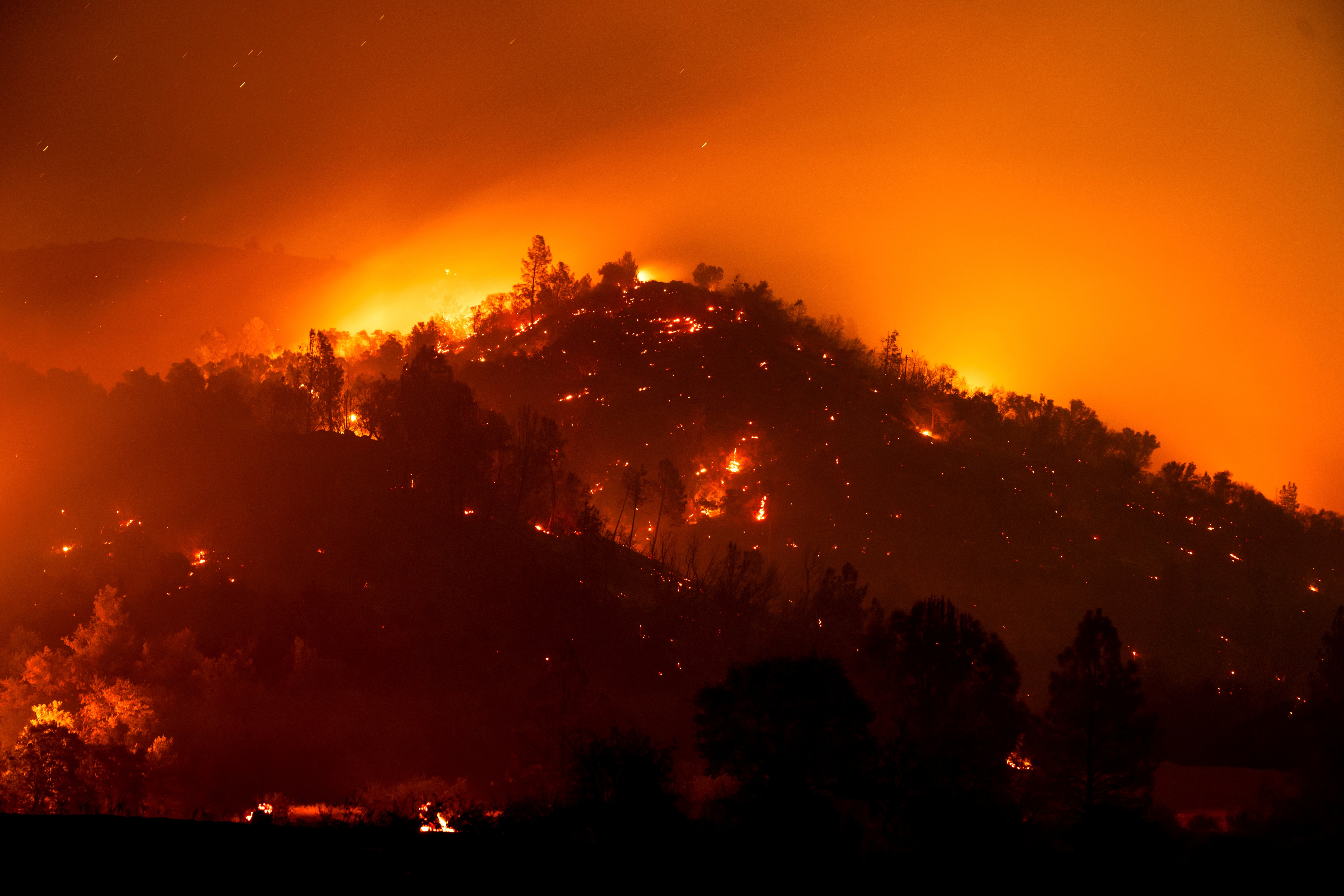 The French Fire in Mariposa County, California is burning near Yosemite National Park, prompting evacuations in the region