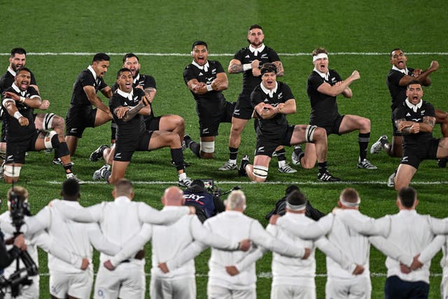 New Zealand performed the haka before kick-off (Steve McArthur/AP)