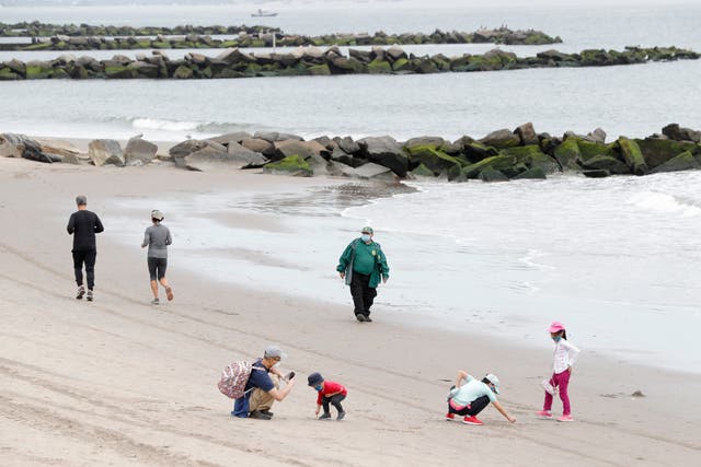 <p>Two teenager sisters have died while swimming at New York’s Coney Island Beach in Brooklyn (stock image of Coney Island) </p>