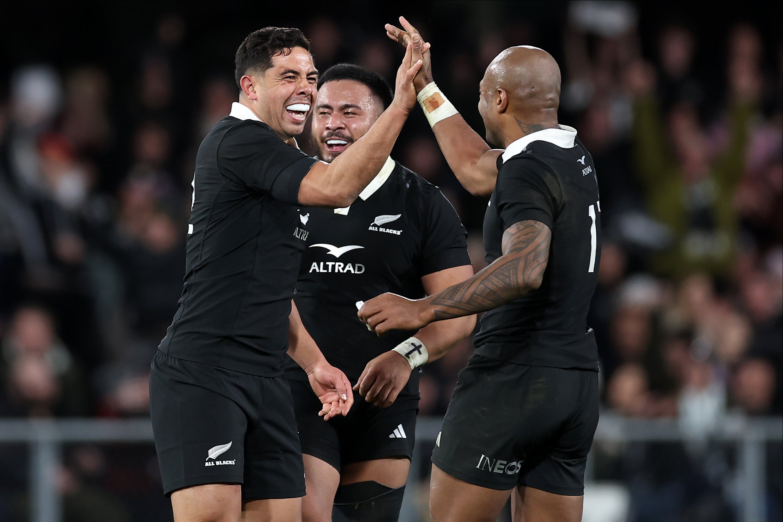 The All Blacks snatched victory in Dunedin, though England came agonisingly close