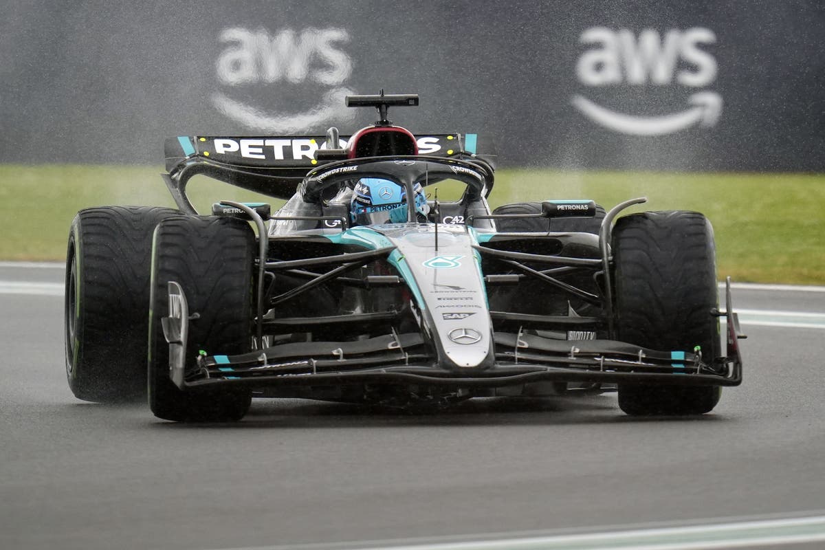 George Russell fastest as British drivers dominate final practice at Silverstone