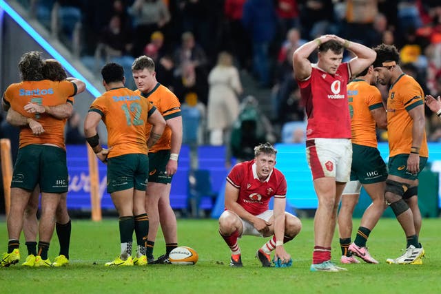 Wales were beaten again, this time by Australia (Rick Rycroft/AP)