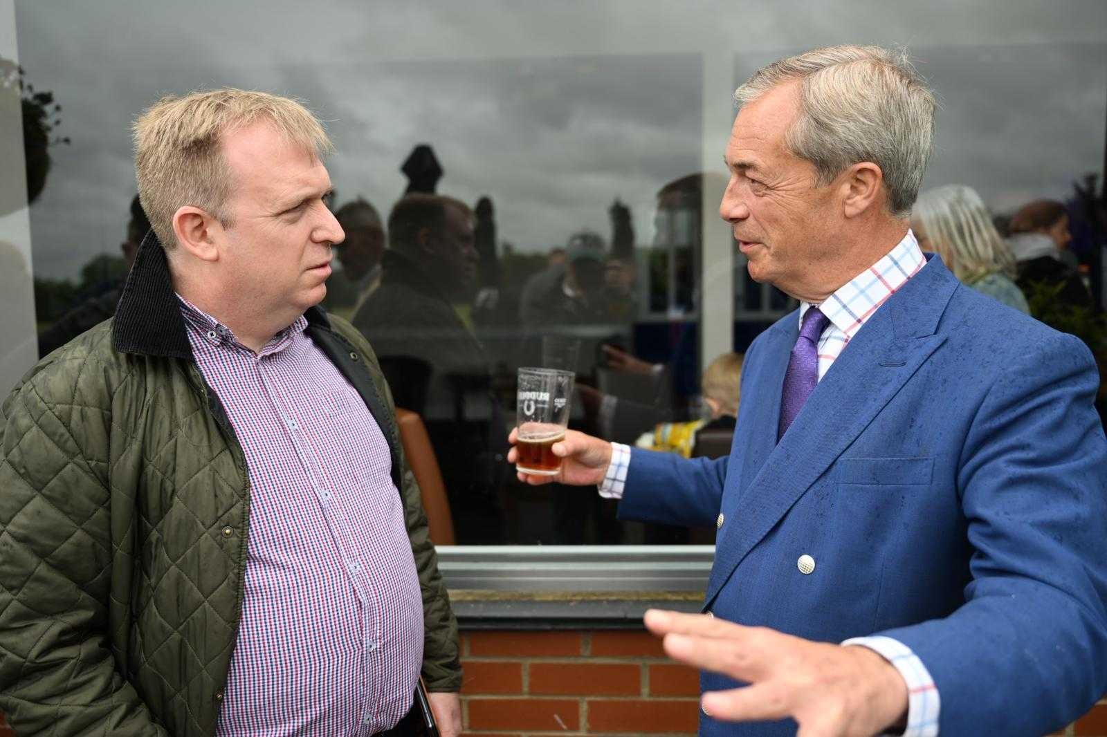 Farage speaks to ‘The Independent’ in Stanford-le-Hope, Essex