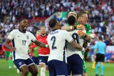 Euro 2024 - live: England news and analysis with Gareth Southgate’s side into semi-finals after penalty drama