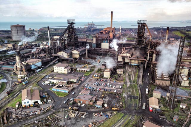 File photo dated 15/09/23 of Tata Steel’s Port Talbot steelworks in south Wales (Ben Birchall/PA)