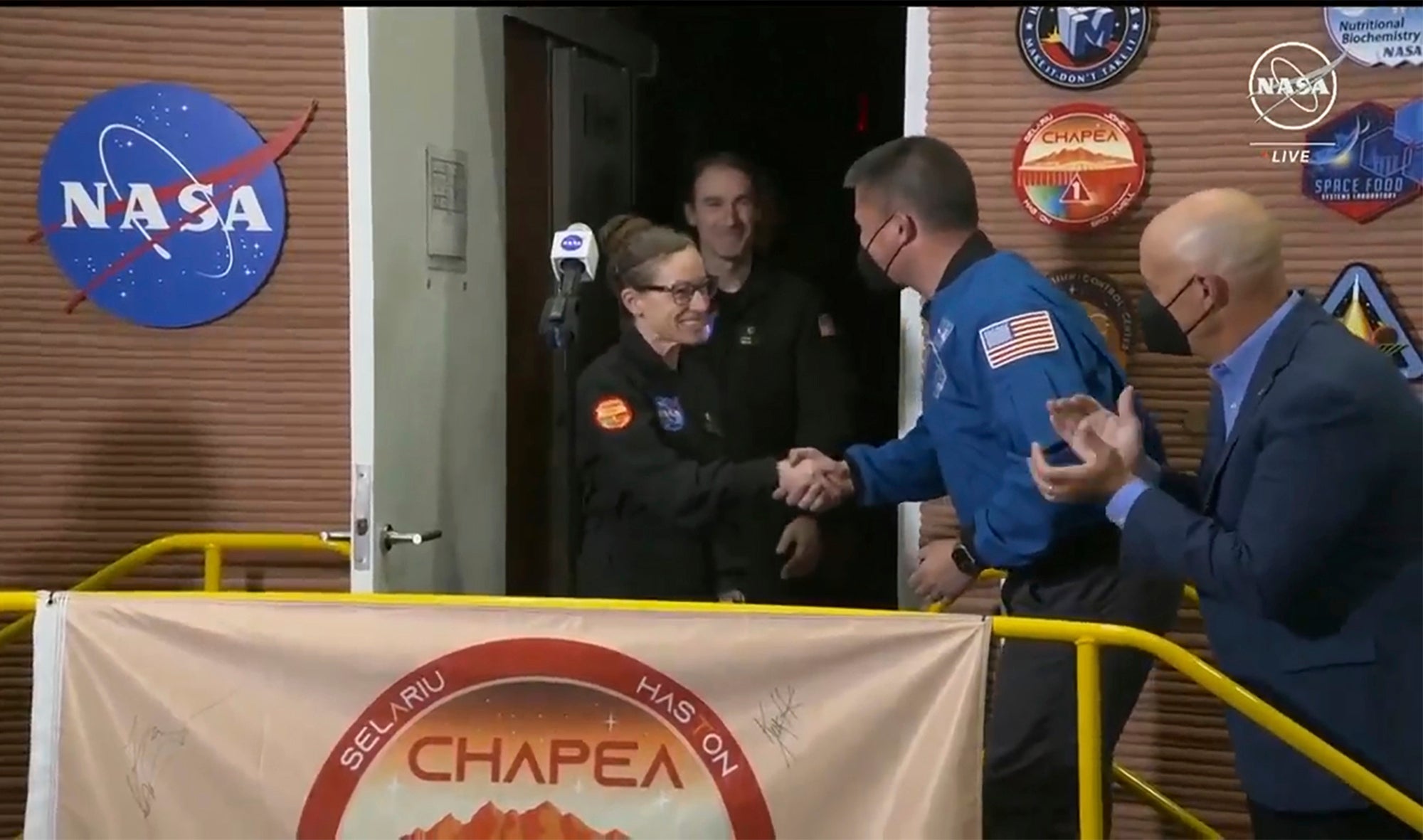 US NASA Simulated Mars Exit
