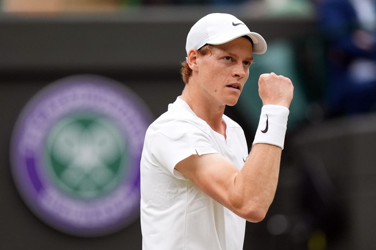 Jannik Sinner moves step closer to Wimbledon showdown with Carlos Alcaraz Jannik Sinner moves step closer to Wimbledon showdown with Carlos Alcaraz