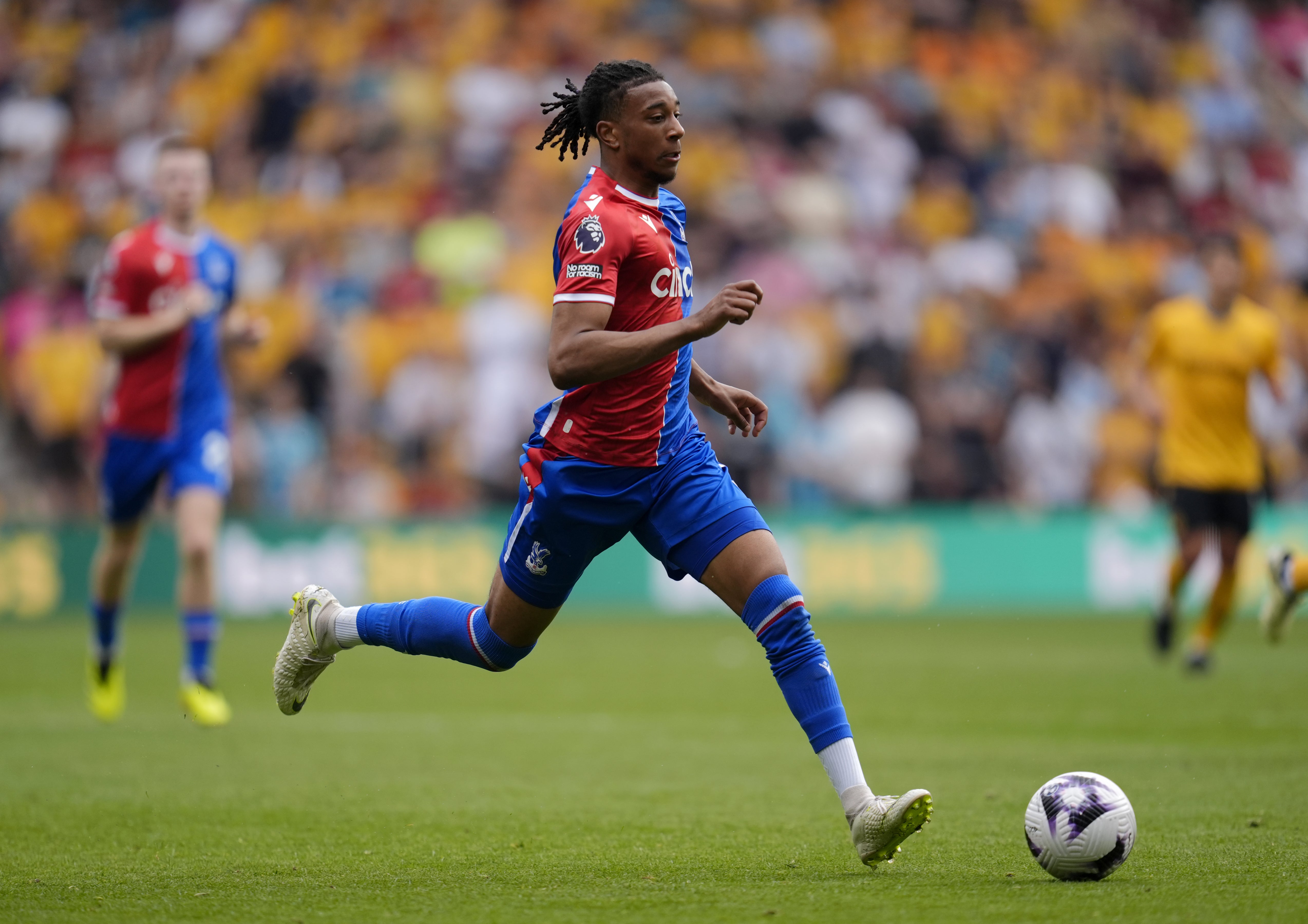 Crystal Palace’s Michael Olise during the Premier League match against Wolves at Molineux (Nick Potts/PA)