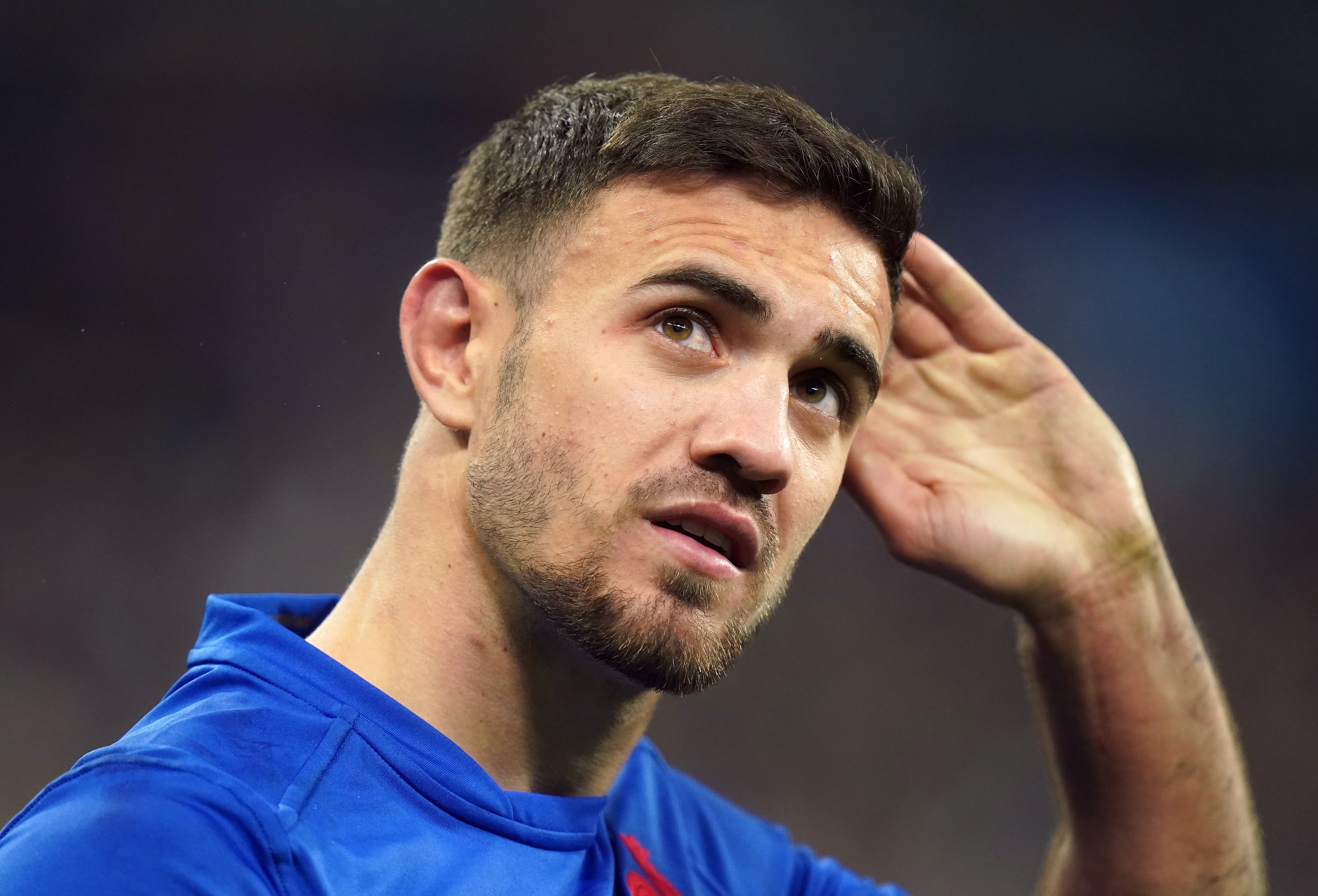 France’s Melvyn Jaminet after the final whistle of a Guinness Six Nations match in 2022 (Adam Davy/PA)