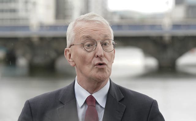 <p>Northern Ireland Secretary Hilary Benn made his first visit to Belfast at the weekend since being appointed (Niall Carson/PA)</p>