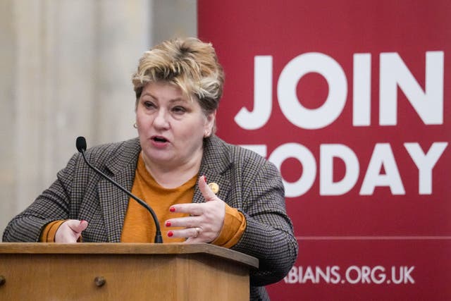 Former shadow attorney general Emily Thornberry has said she is ‘sorry and surprised’ not to have been appointed to a senior ministerial post in the new Labour Government (Maja Smiejkowska/PA)