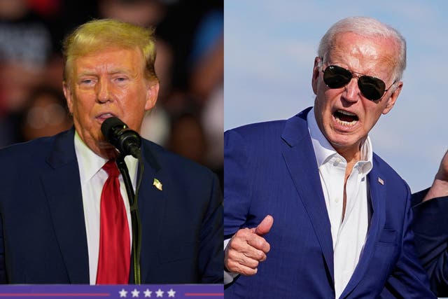 <p>Donald Trump has stayed out of the spotlight as Democrats are in crisis about President Joe Biden’s re-election prospects</p>
