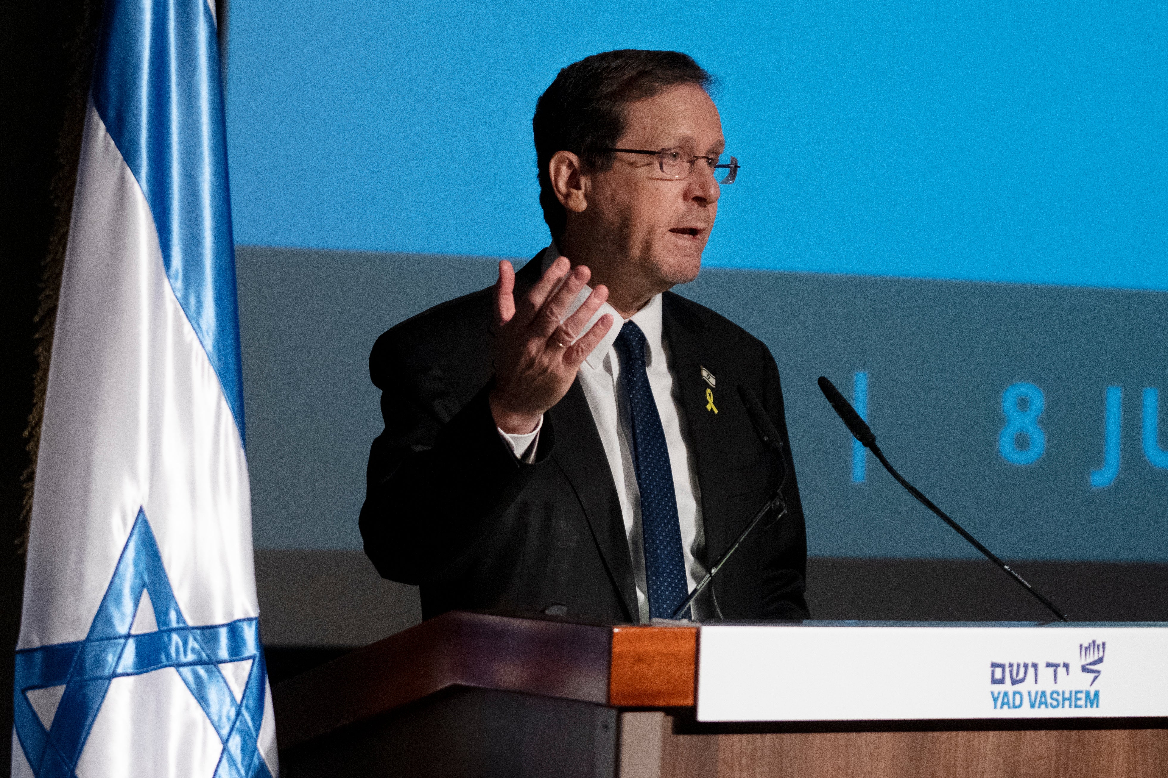 Israeli president Isaac Herzog denied any involvement with an audacious attack on Hezbollah’s communication devices earlier this week