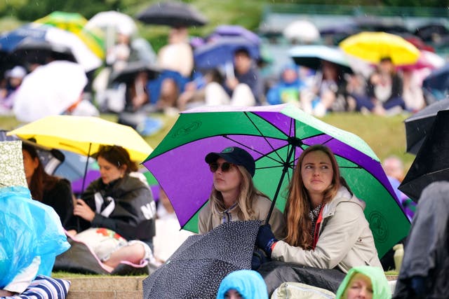 The UK has been hit by an unusually large amount of rain in the early part of July (Zac Goodwin/PA)