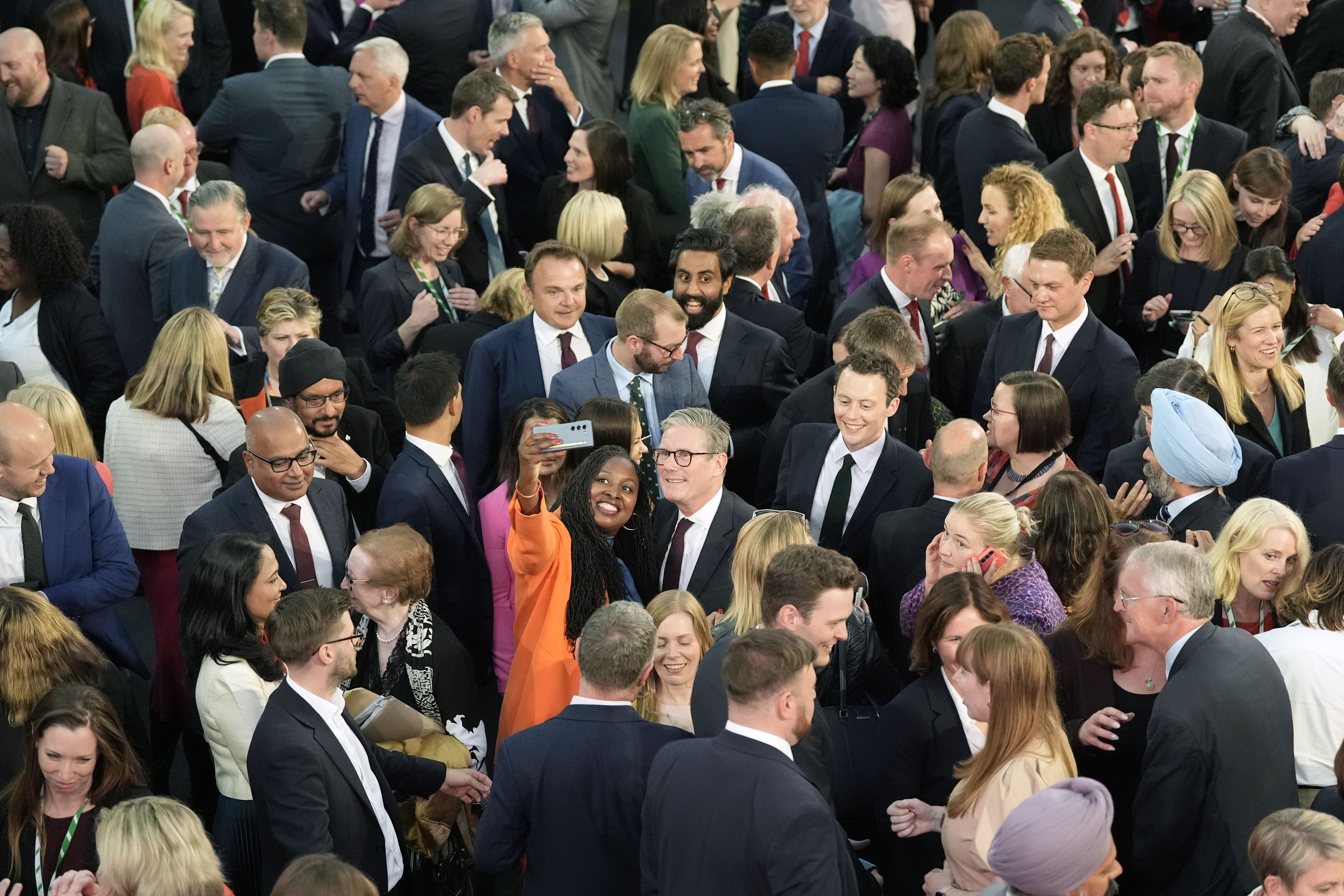 Some 335 new MPs, including 214 new Labour MPs, have arrived in Westminster for the first day of their new jobs (Stefan Rousseau/PA)