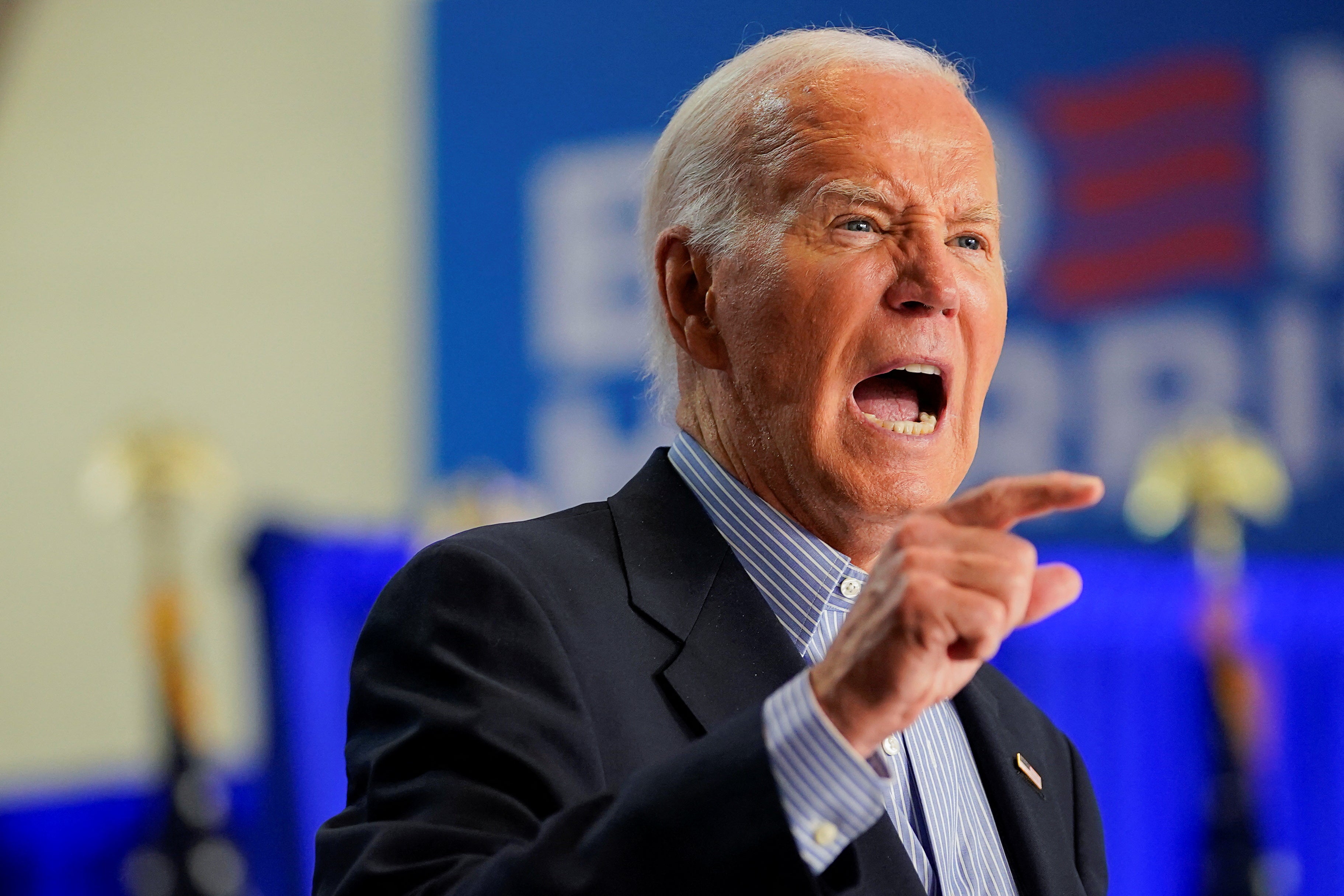 Joe Biden has continued to aggressively stake his claim for the Democratic ticket despite calls for him to step aside