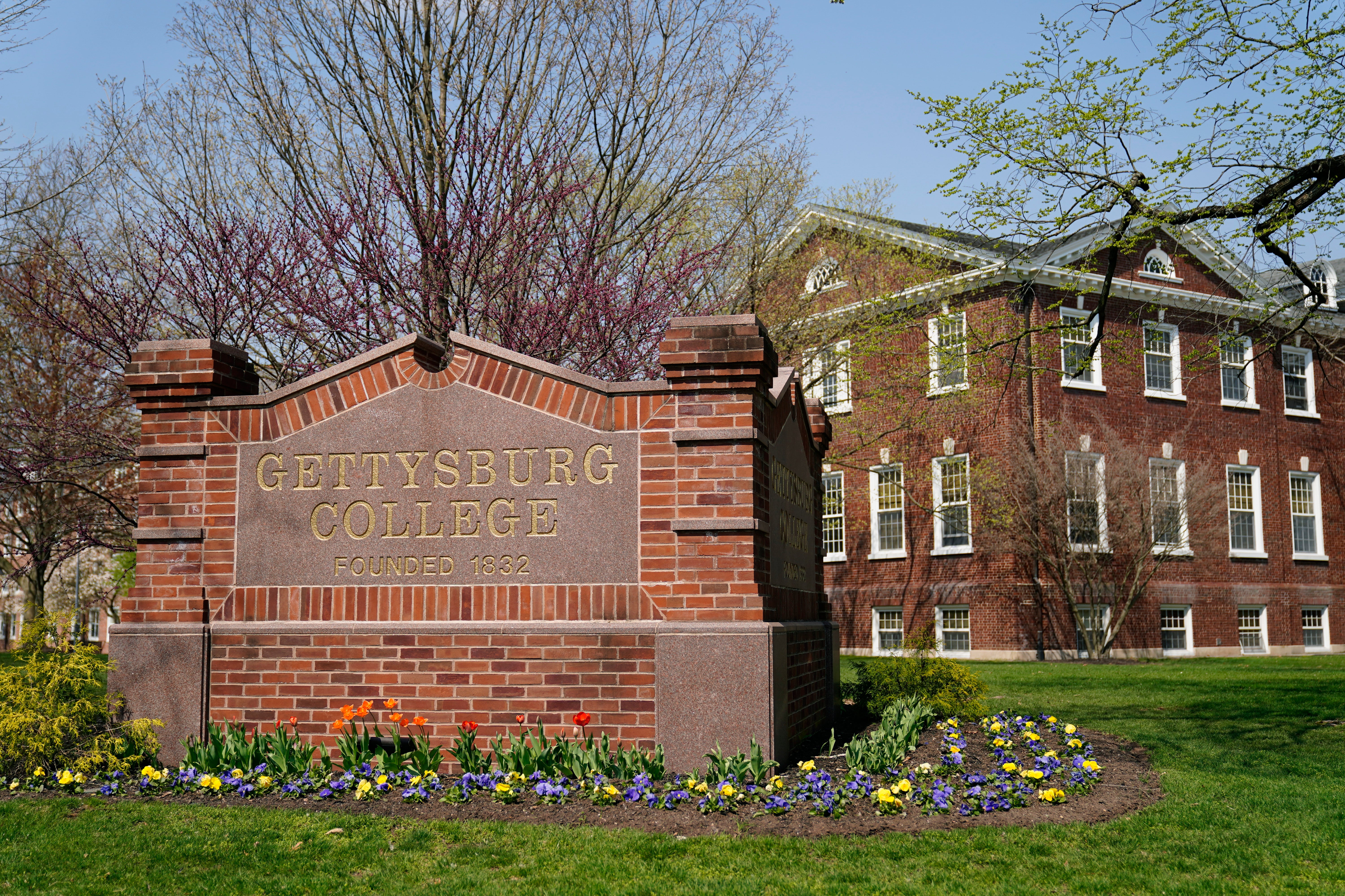 Gettysburg College campus in Gettysburg