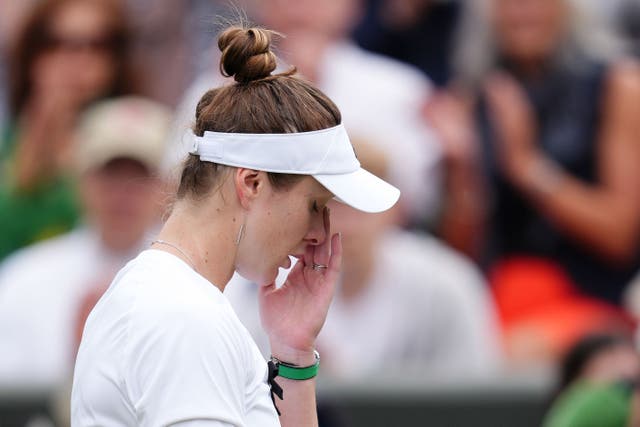 Elina Svitolina became tearful after her fourth-round victory (John Walton/PA)