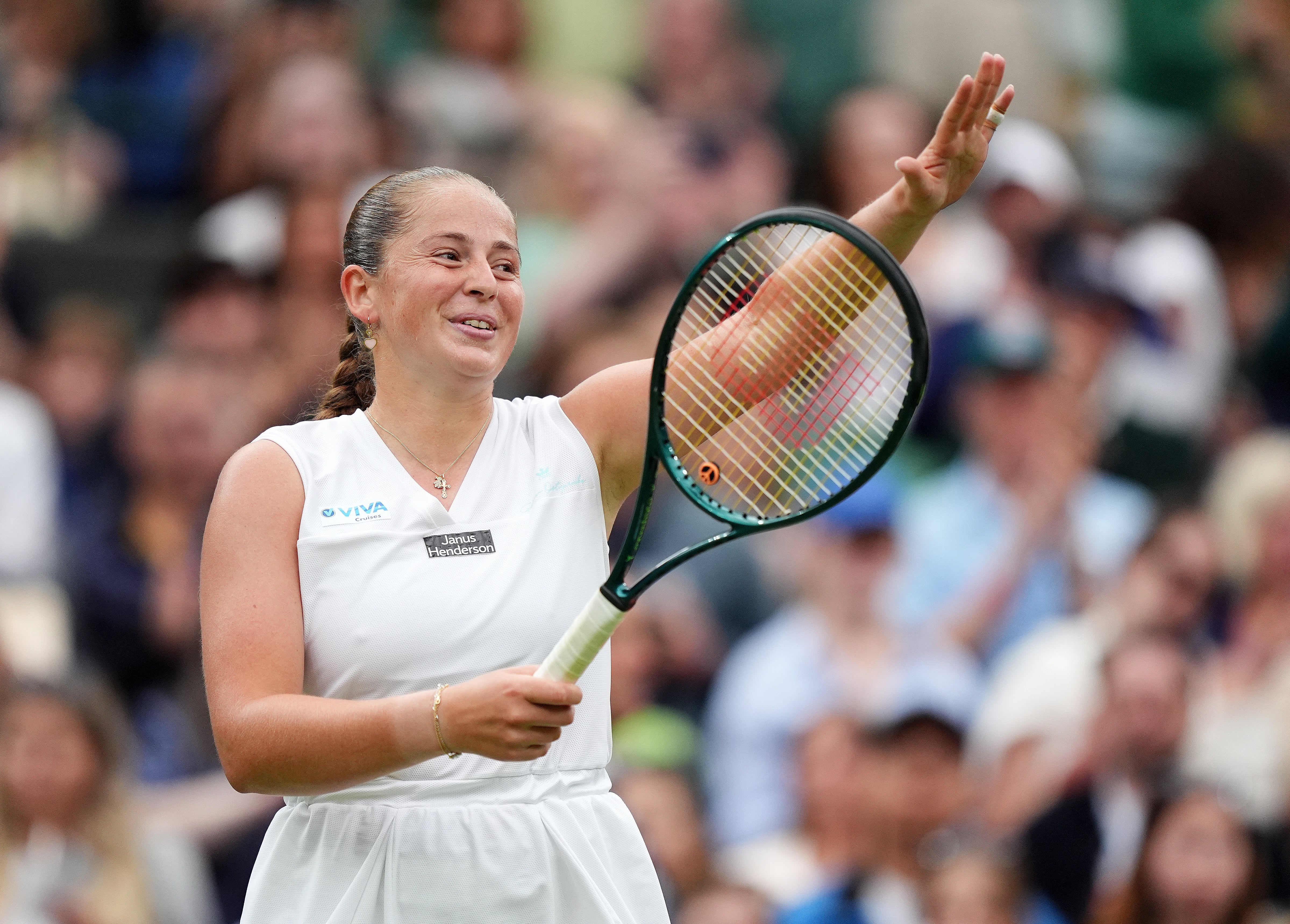 Jelena Ostapenko is through to the last eight for the first time in six years (Zac Goodwin/PA)