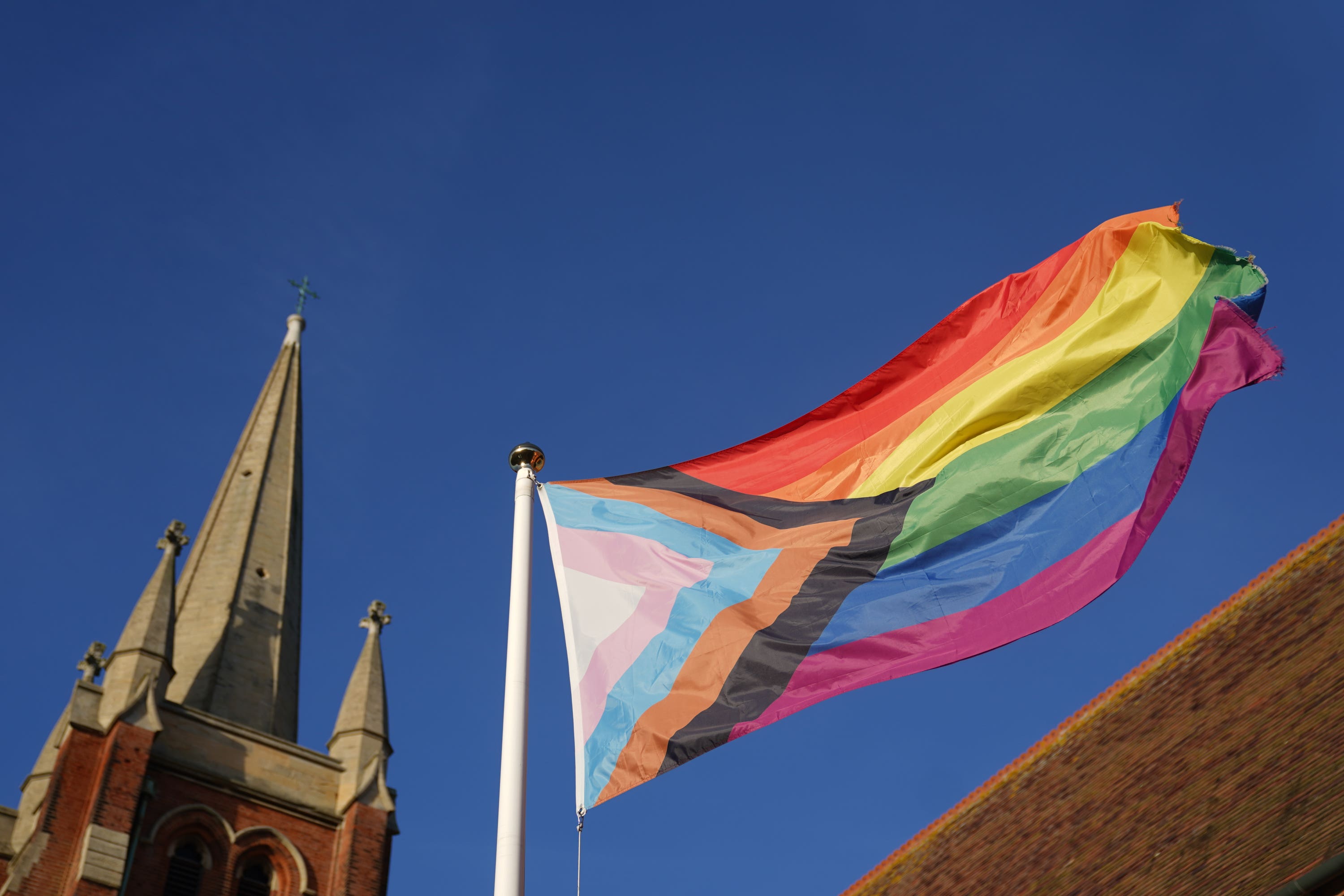 The first same-sex blessings took place in December but disagreement remains, the Church of England Synod heard (Joe Giddens/PA)