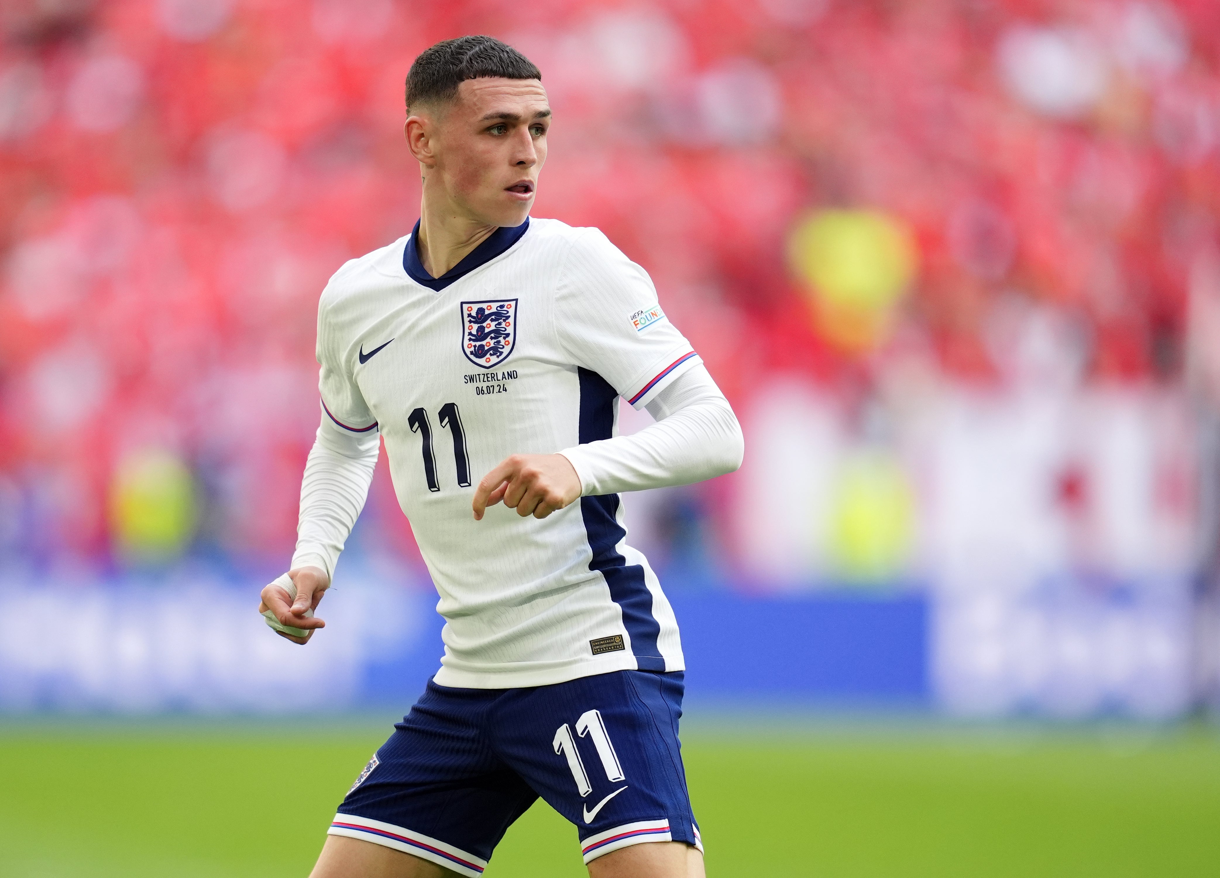 Phil Foden played in a more familiar number 10 role (Adam Davy/PA)