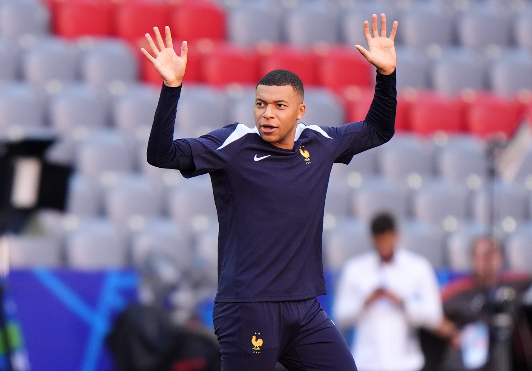 Kylian Mbappe is hoping to get on the scoresheet to put France in the final (Bradley Collyer/PA)