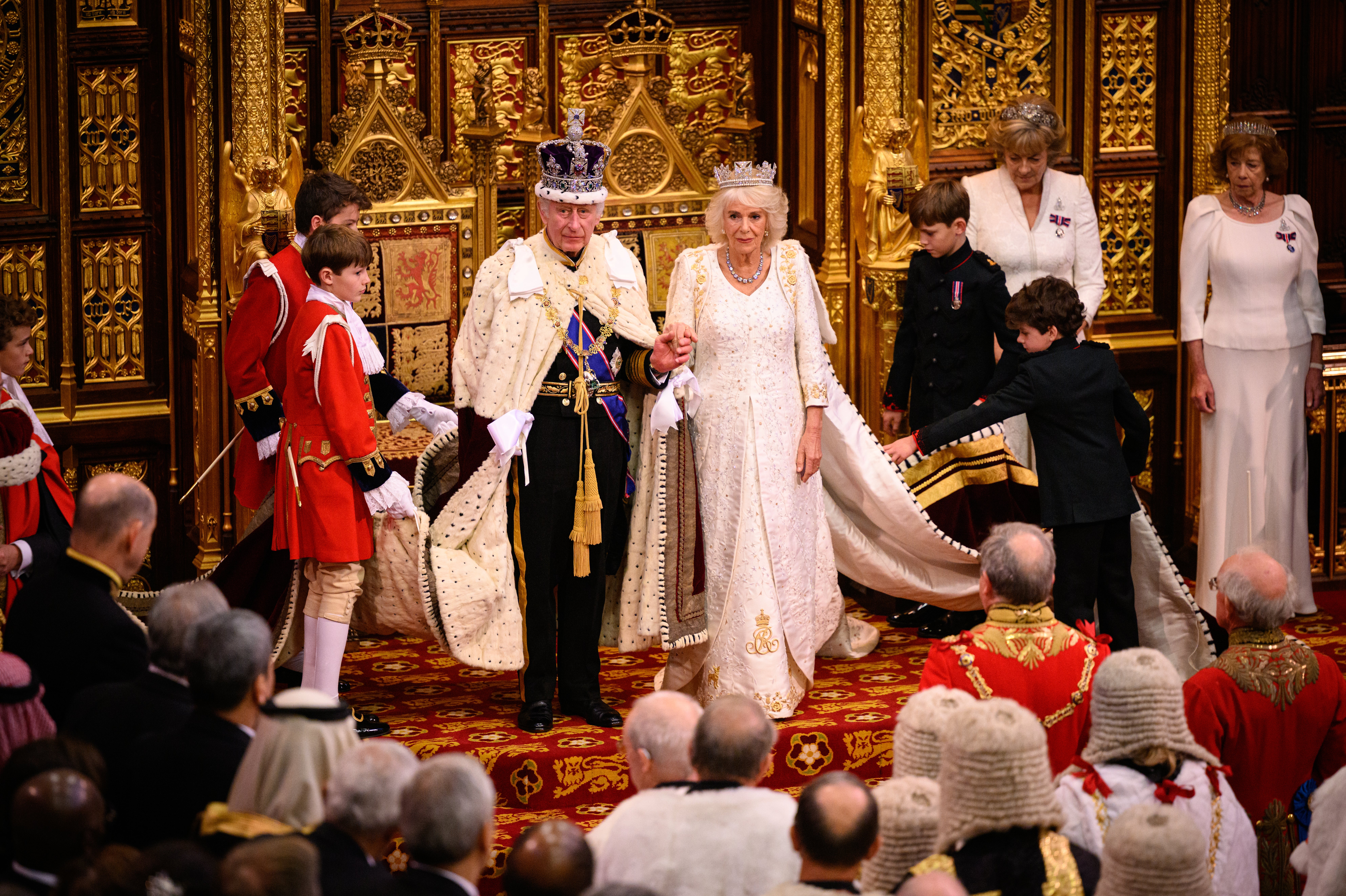 The King and Queen Camilla at the State Opening of Parliament 2023 (Leon Neal/PA)