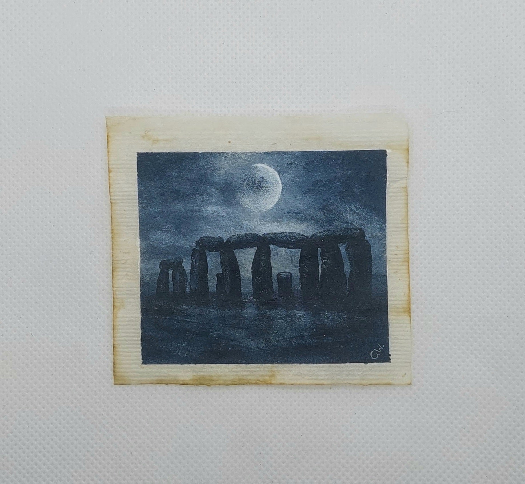 Mrs West said her favourite landmark to paint has been Stonehenge (Caroline West/PA)