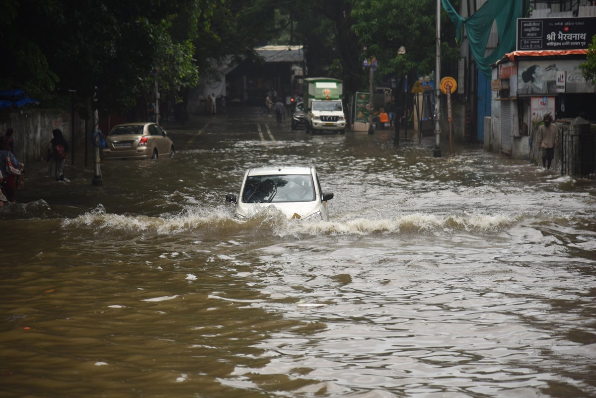 Mumbai lashed by half of London’s annual rainfall in just six hours as city comes to standstill