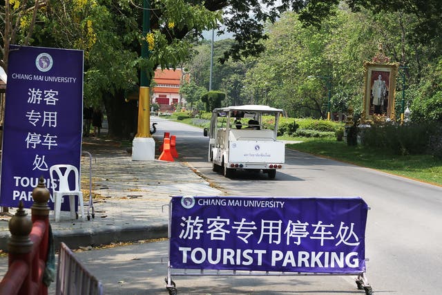 <p>File. Chiang Mai University is a popular destination for Chinese tourists in Thailand </p>