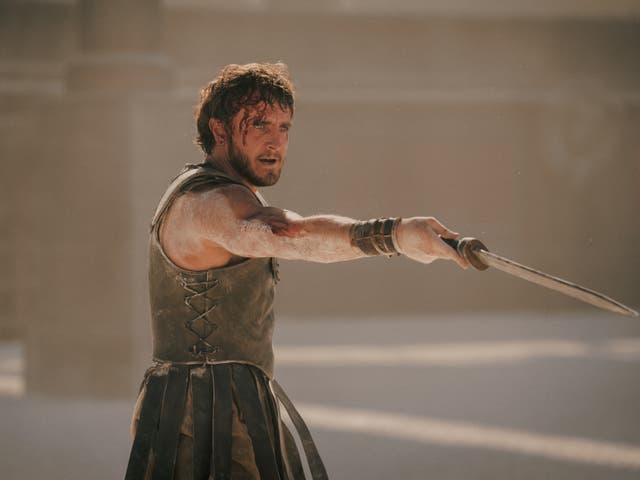 <p>Paul Mescal plays Lucius in Gladiator II</p>