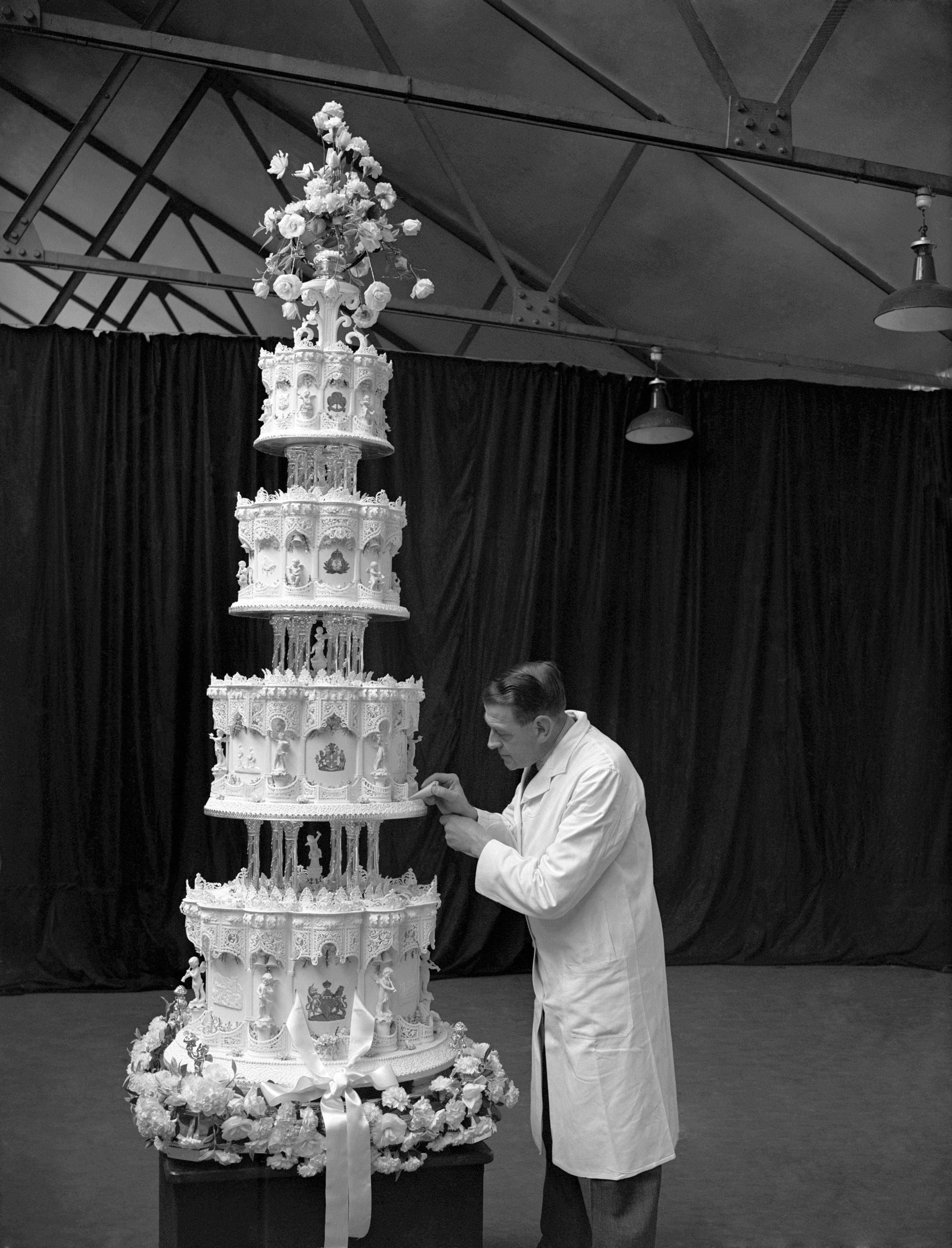 Mr Spence beat the eggs for Queen Elizabeth’s wedding cake as an apprentice