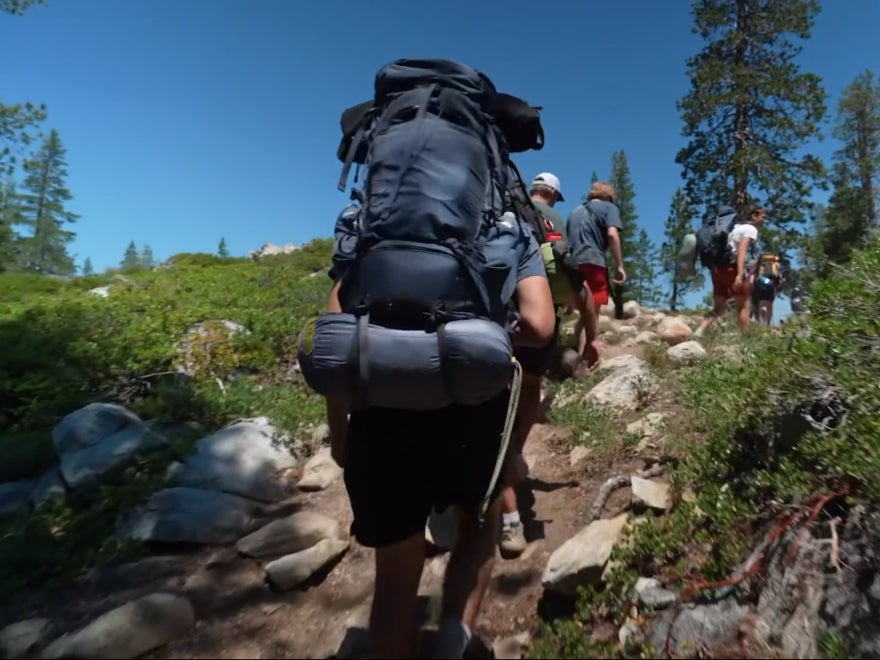 The hikers were rescued unharmed and in good spirits