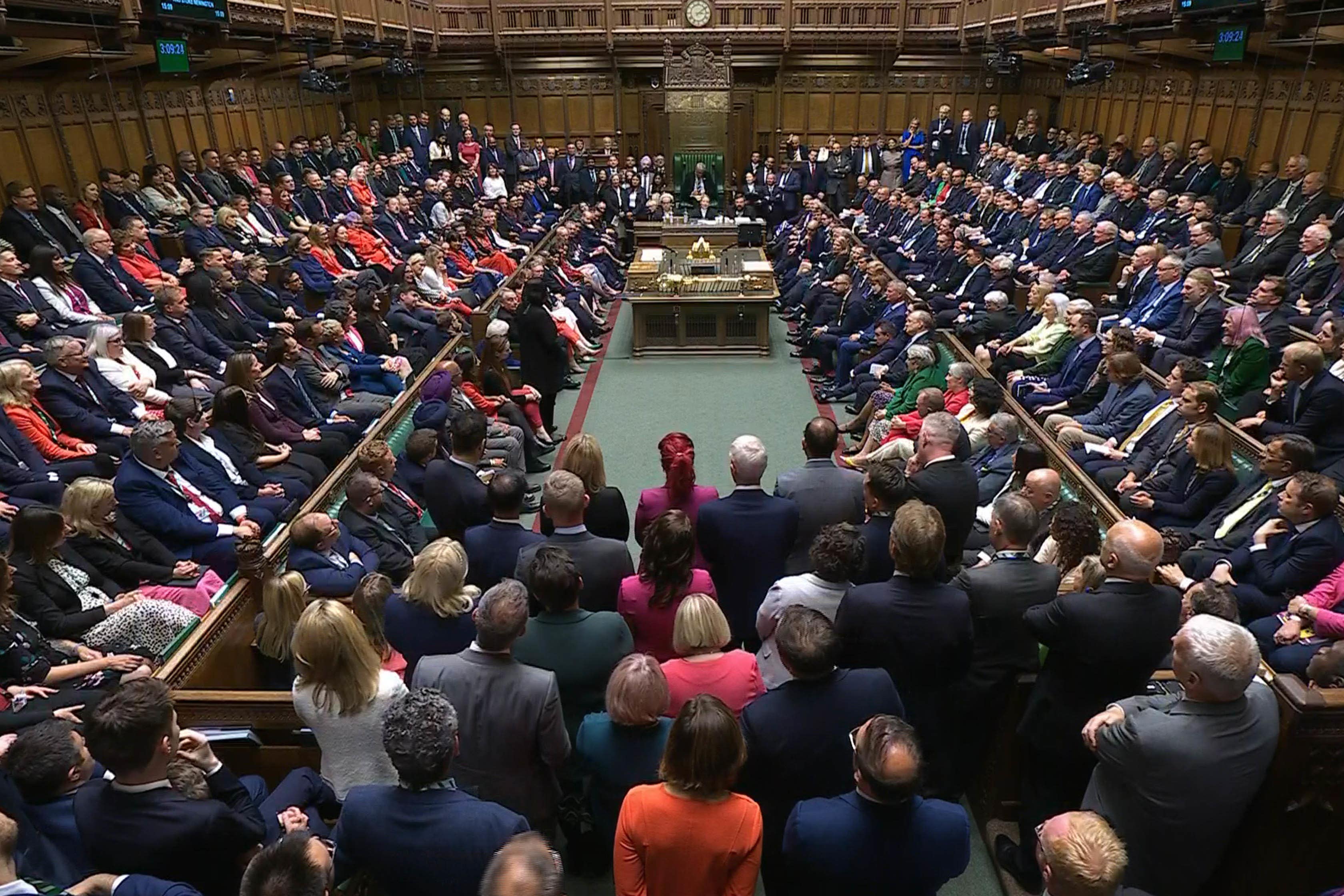 Parliament returned on Tuesday with Labour ministers on the Government frontbench for the first time in more than a decade (PA)