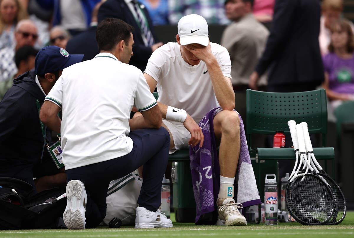 Unwell Jannik Sinner knocked out of Wimbledon as Daniil Medvedev remains ruthless