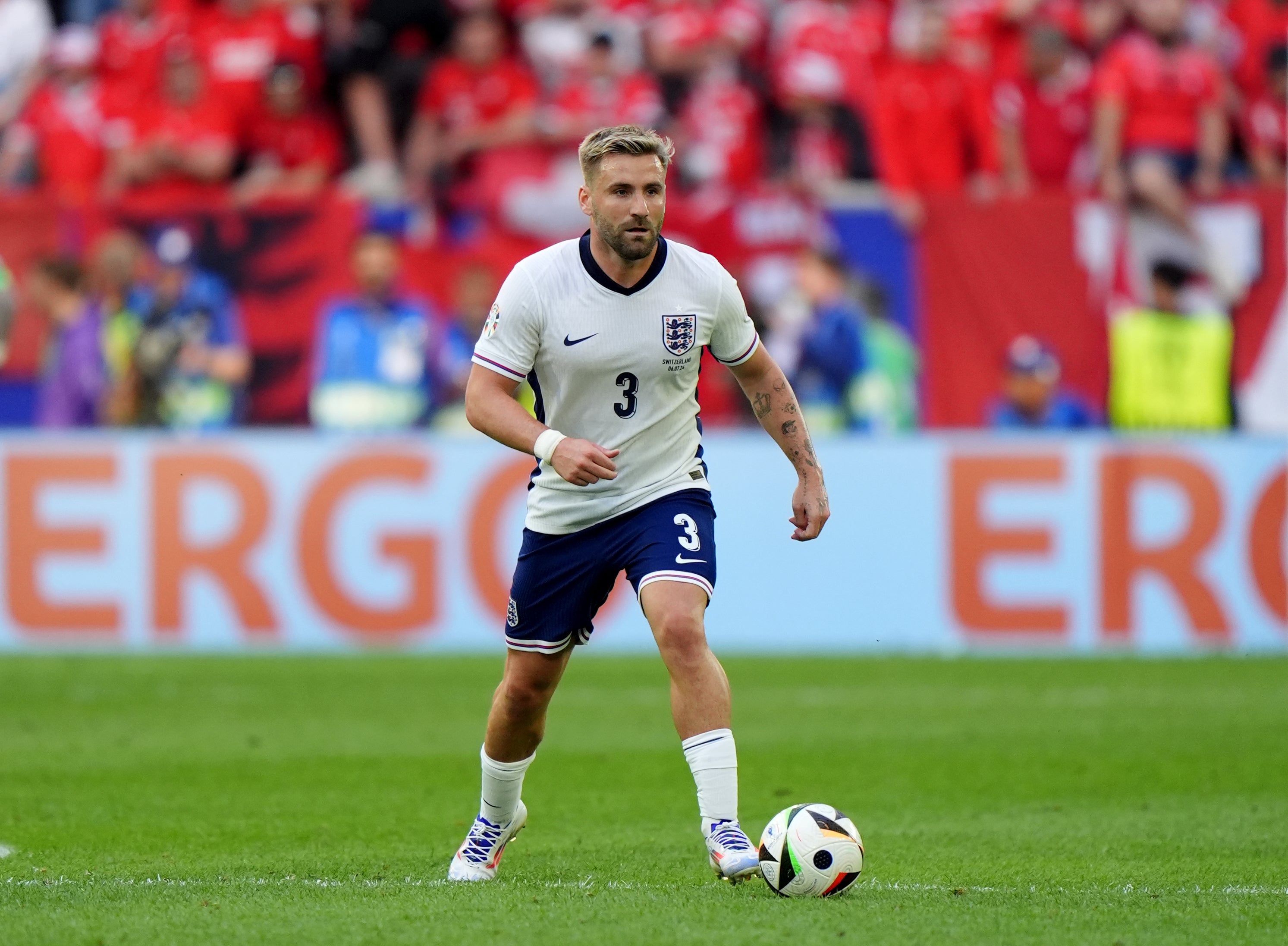 Luke Shaw is fit after sitting the first few games out and finally getting some game time against the Swiss