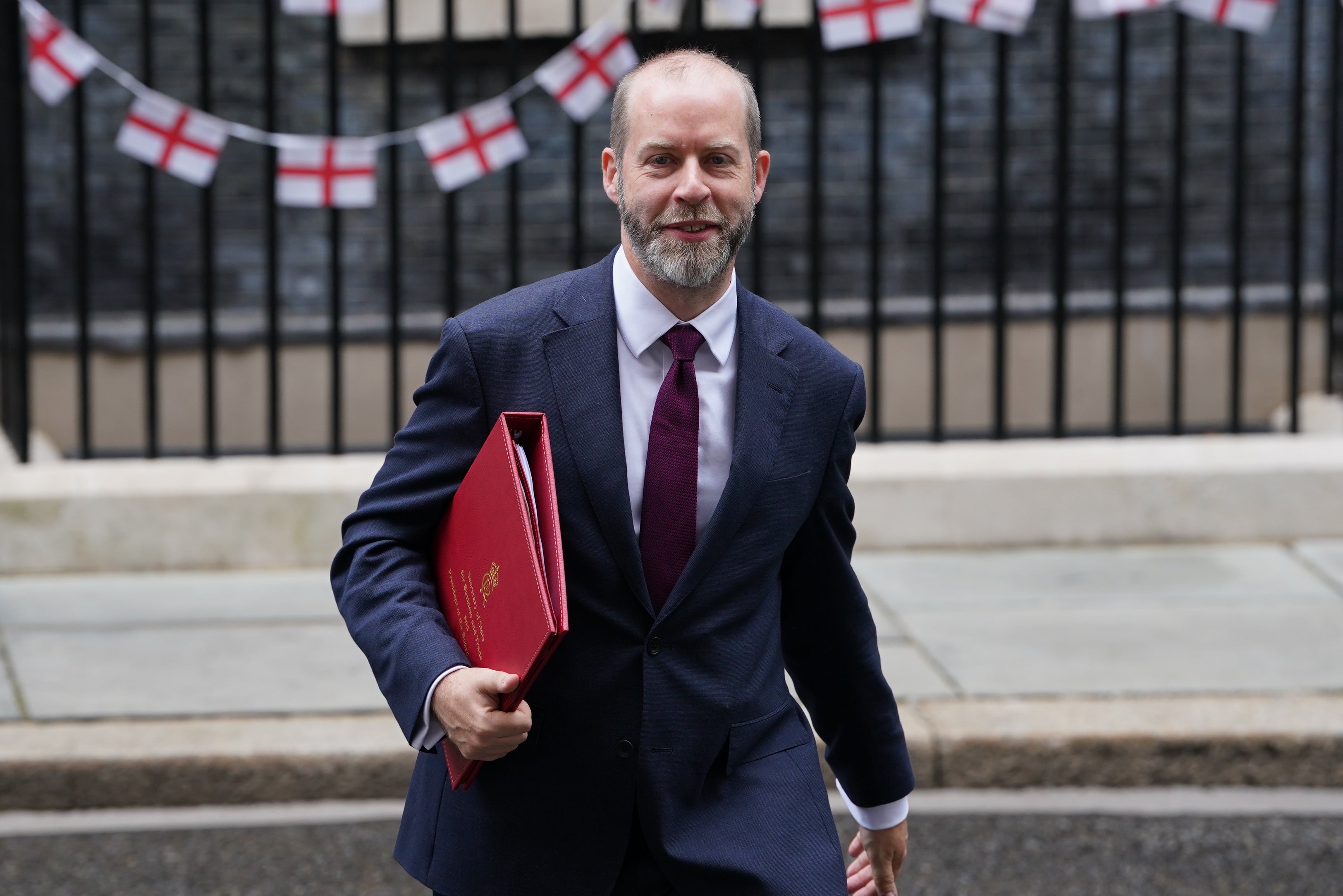 Business and Trade Secretary Jonathan Reynolds leaving Downing Street