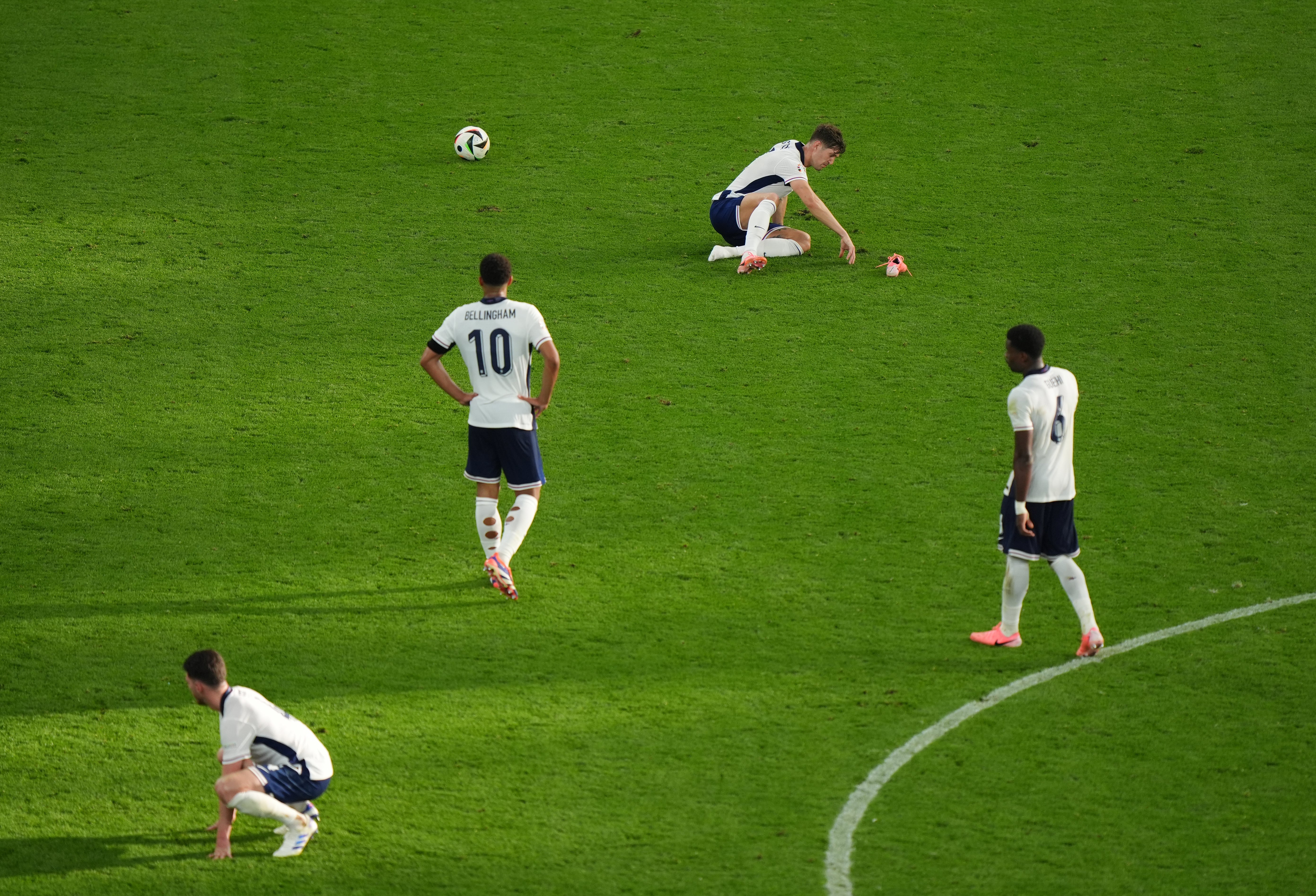 England were booed after the group-stage draw with Denmark (Bradley Collyer/PA).