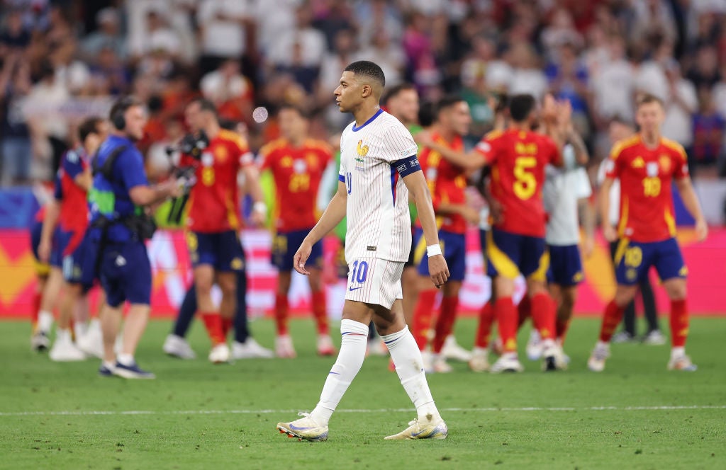 Mbappe and France disappointed at Euro 2024 and crashed out