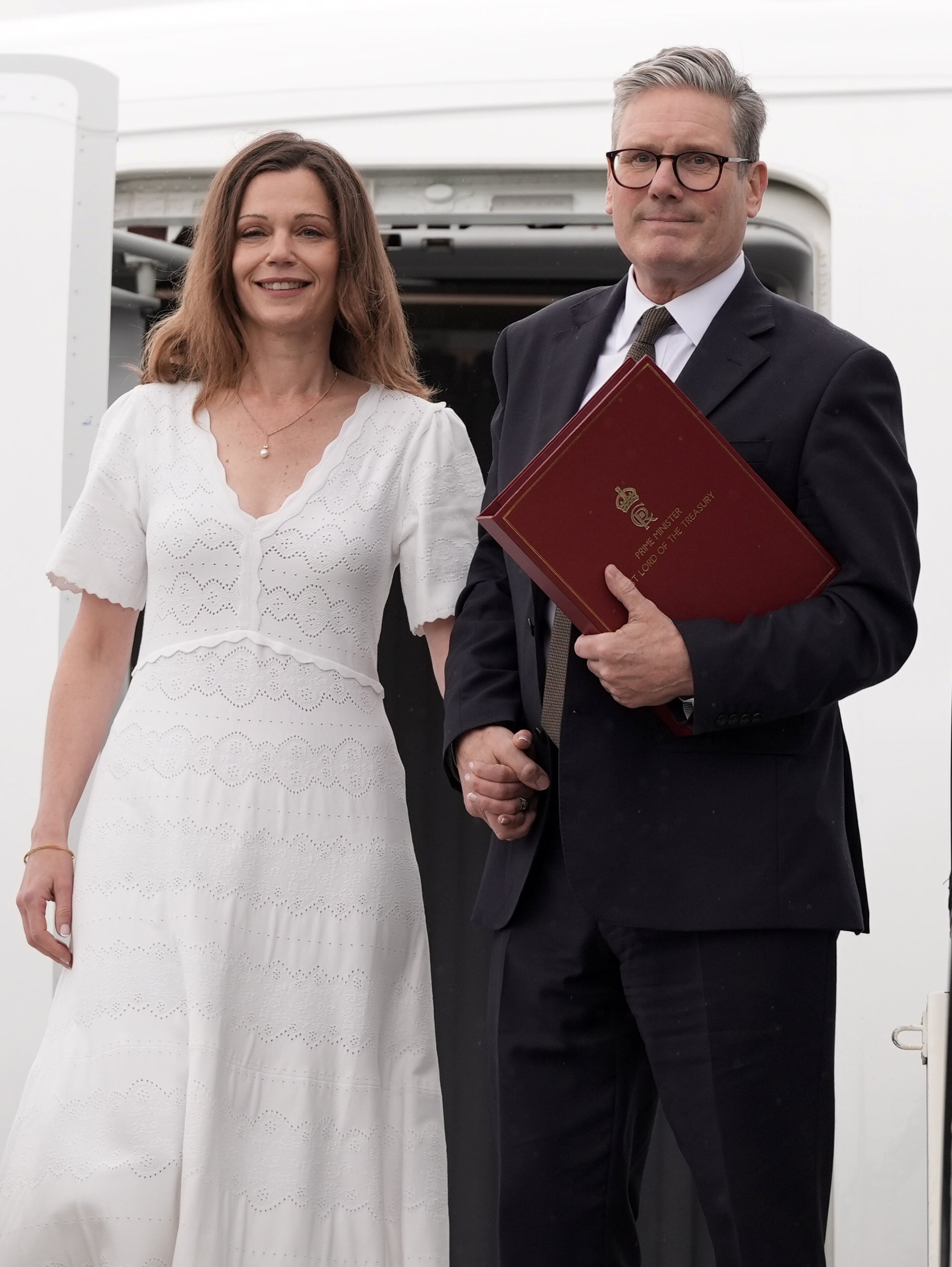 Prime Minister Sir Keir Starmer and his wife Victoria (Stefan Rousseau/PA)