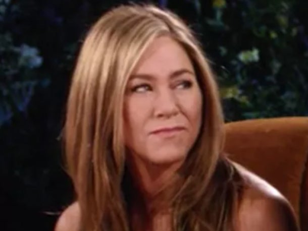 Jennifer Aniston at the ‘Friends’ reunion special in 2021