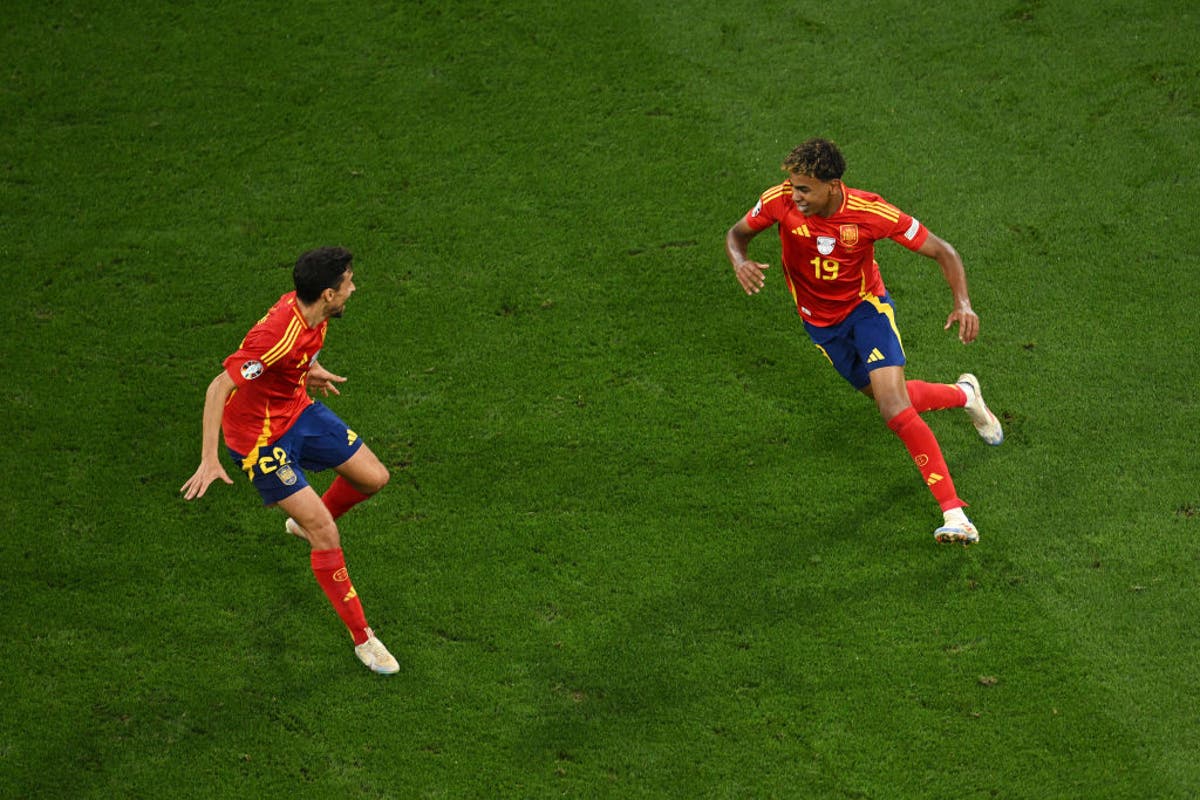 Lamine Yamal&rsquo;s celebration explained after inspiring Spain to Euro 2024 final