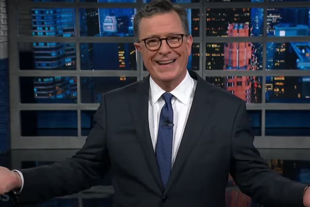 <p>Stephen Colbert delivers The Late Show opening monologue on Tuesday July 9 2024</p>