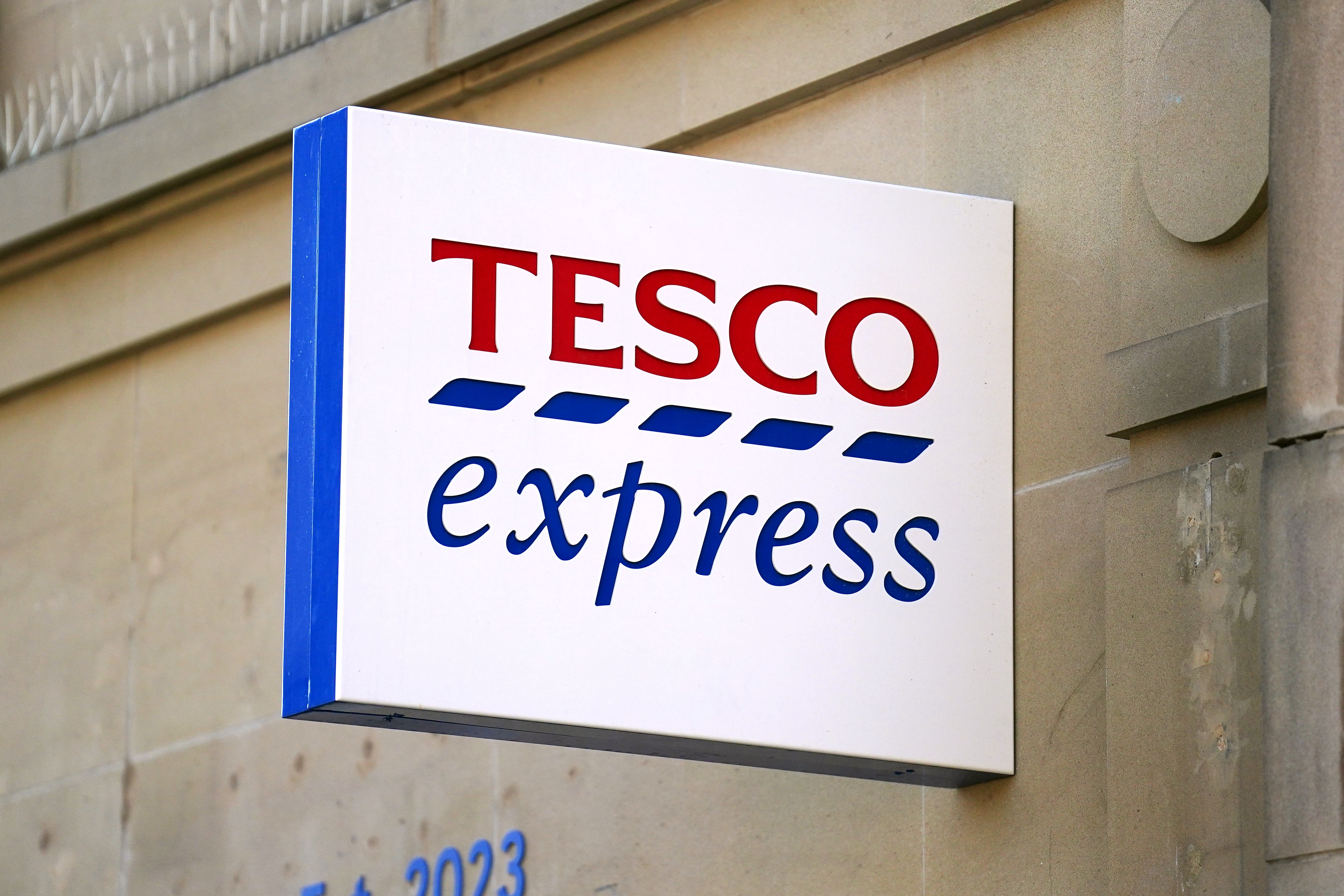 Tesco Express stores in England will close early on Sunday if England reach the Euro 2024 final (PA)