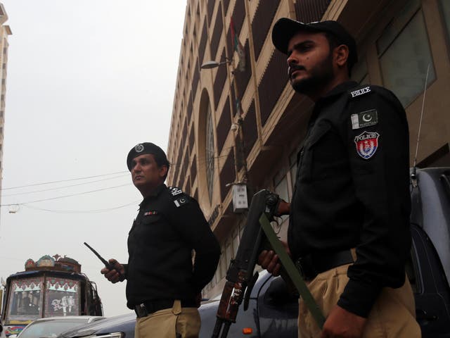 <p>Pakistan police</p>