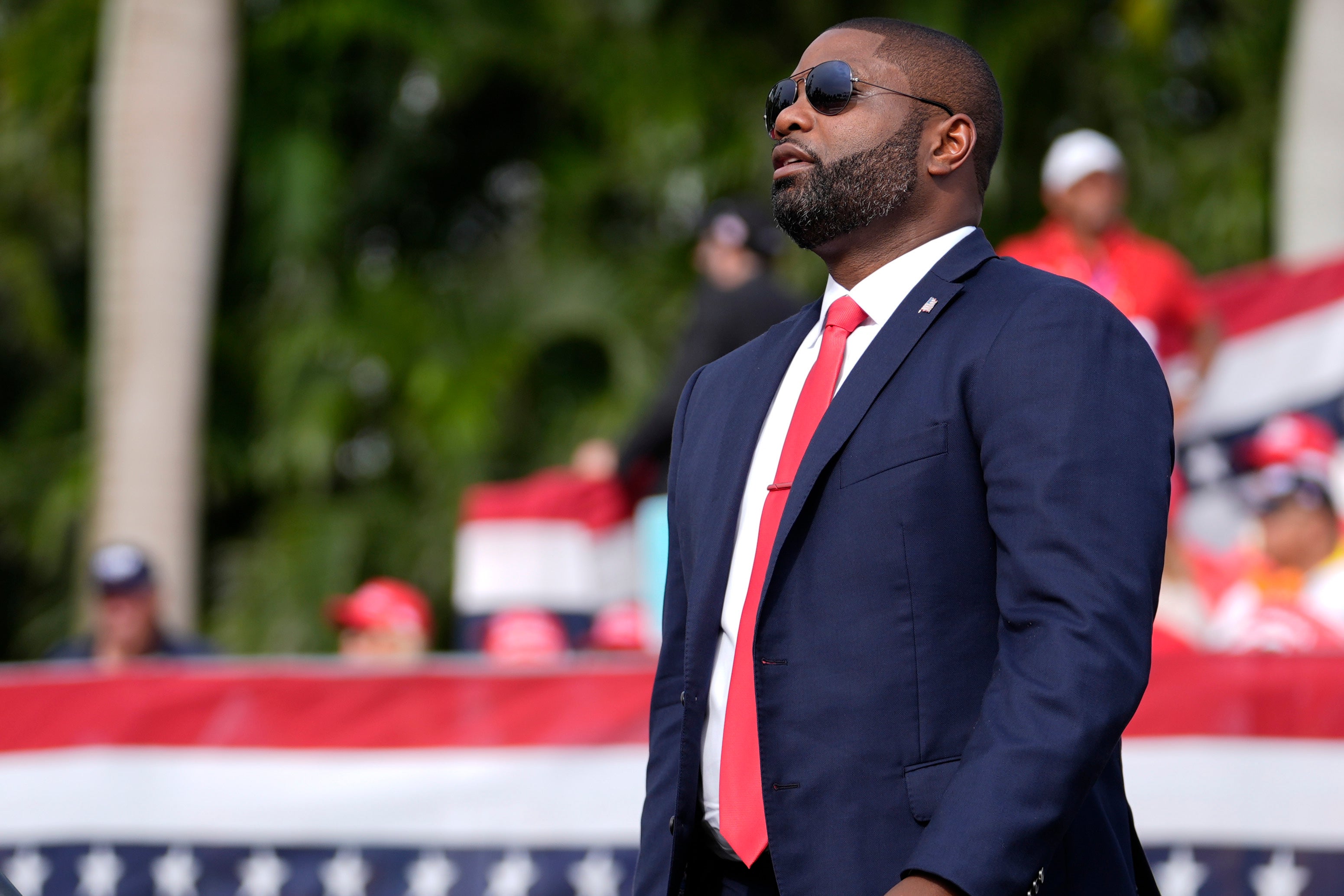 Rep Byron Donalds at Trump’s Doral resort during the campaign rally