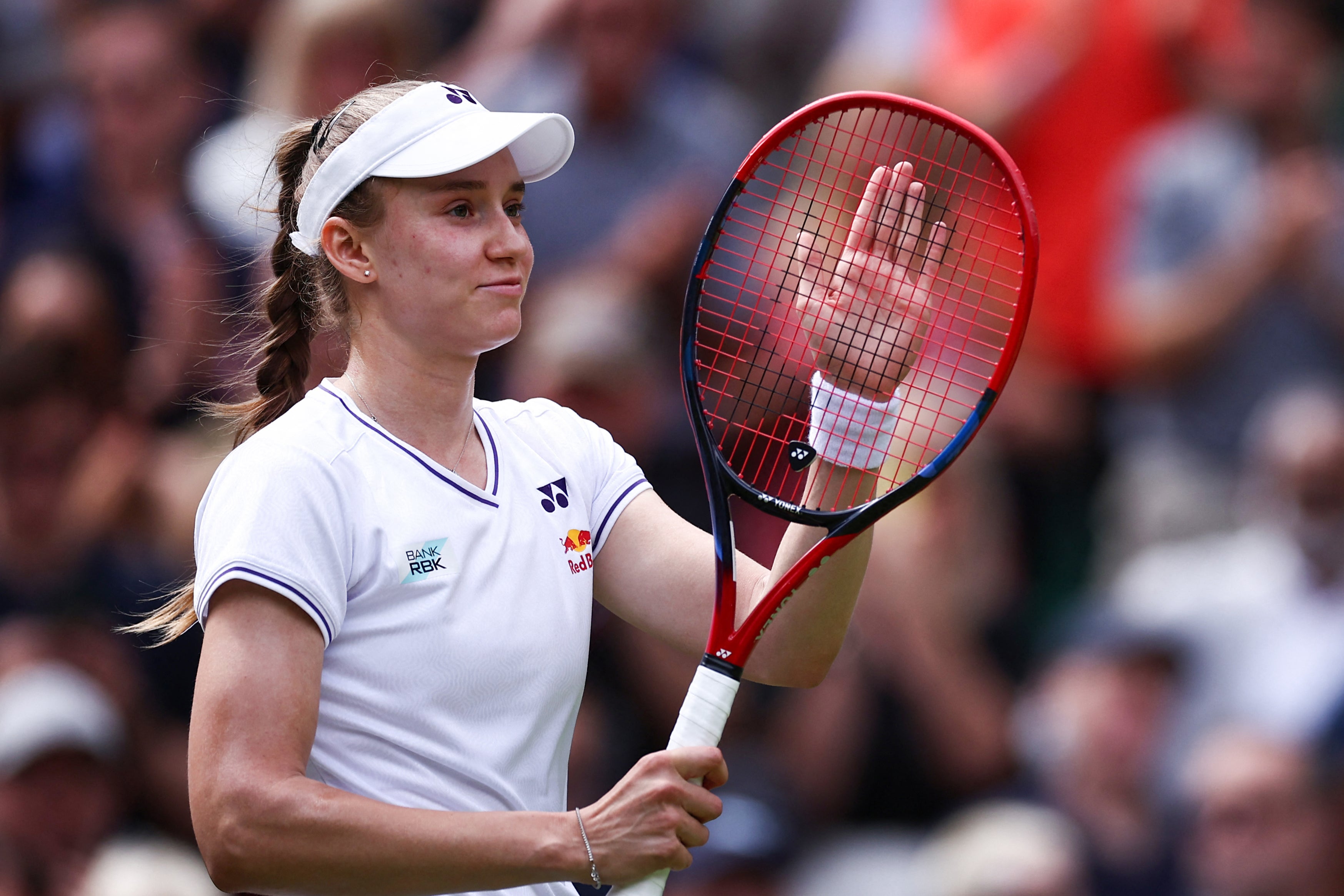 Elena Rybakina is into another Wimbledon semi-final